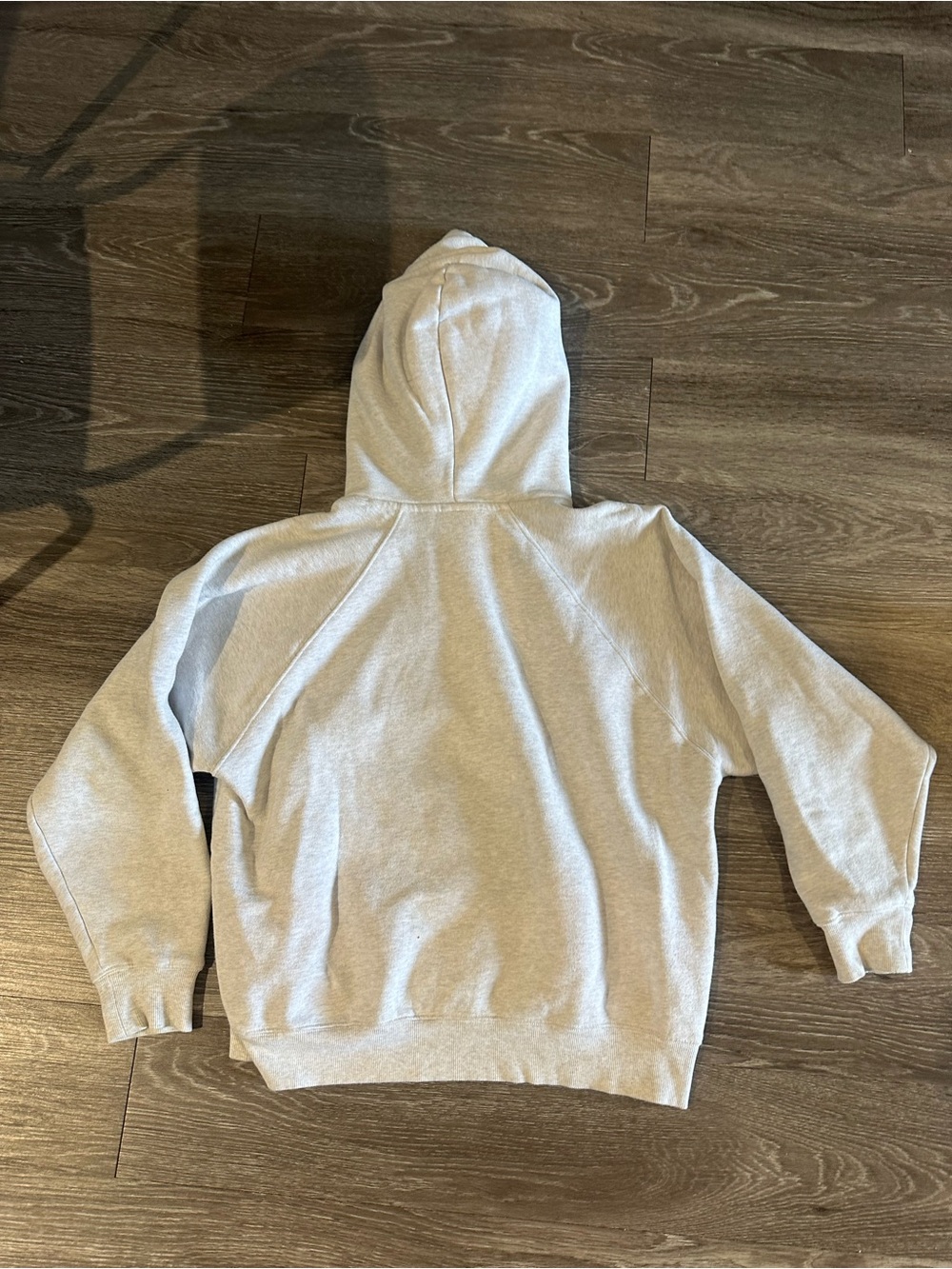 Aritzia/TNA heather cloud white (gray) mega fit hoodie size s - Picture 3 of 4
